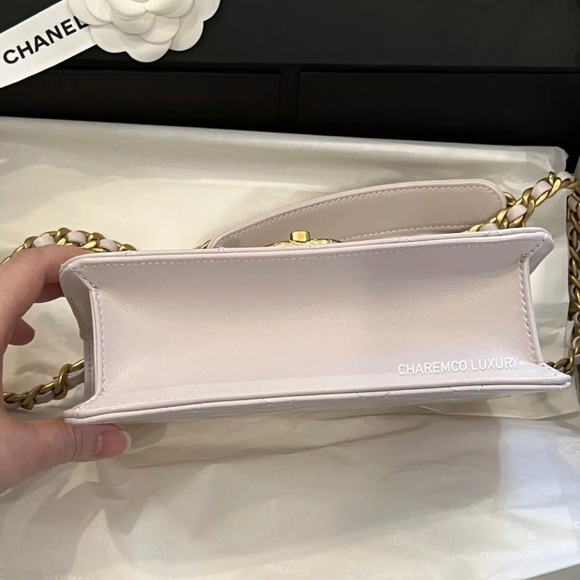 🦄BRAND NEW! 2021 CHANEL COCO Crush Classic Small Violet Clair Purple GHW Bag - Picture 7 of 12